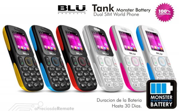 CELULAR BLU TANK T-190